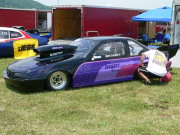 Black And Purple Beretta Drag Car